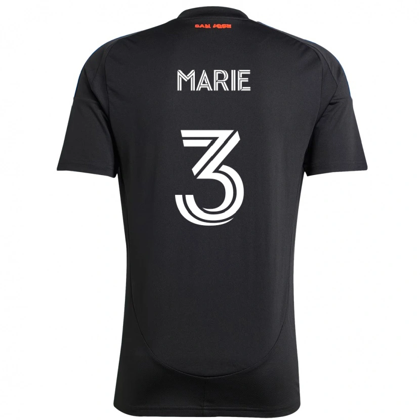 Danxen Bambino Maglia Paul Marie #3 Nero Blu Scuro Kit Gara Home 2025/26 Maglietta