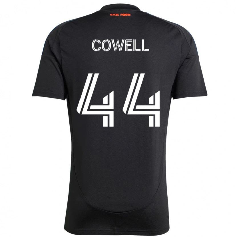 Danxen Bambino Maglia Chance Cowell #44 Nero Blu Scuro Kit Gara Home 2025/26 Maglietta