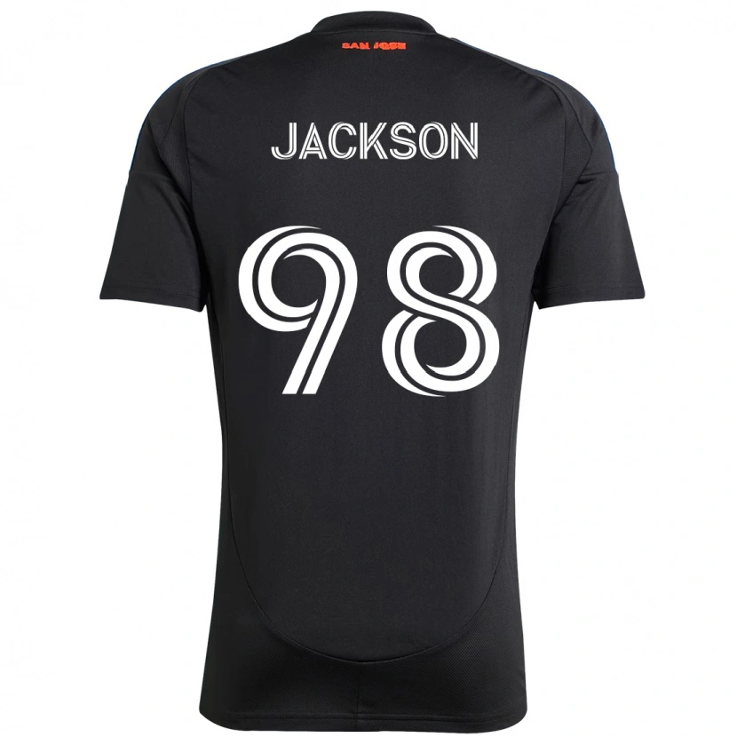 Danxen Bambino Maglia Jacob Jackson #98 Nero Blu Scuro Kit Gara Home 2025/26 Maglietta