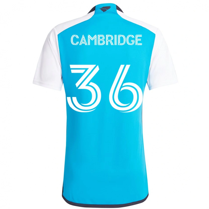 Danxen Bambino Maglia Brandon Cambridge #36 Azzurro Cielo Bianco Kit Gara Home 2025/26 Maglietta