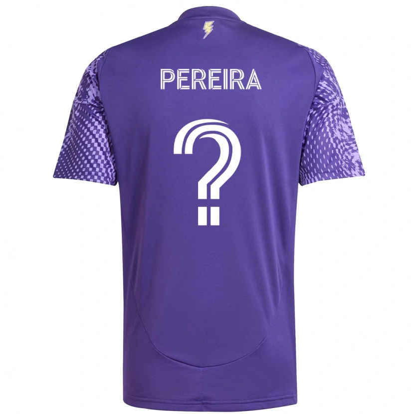 Danxen Bambino Maglia Dominic Pereira #0 Viola Bianco Kit Gara Home 2025/26 Maglietta