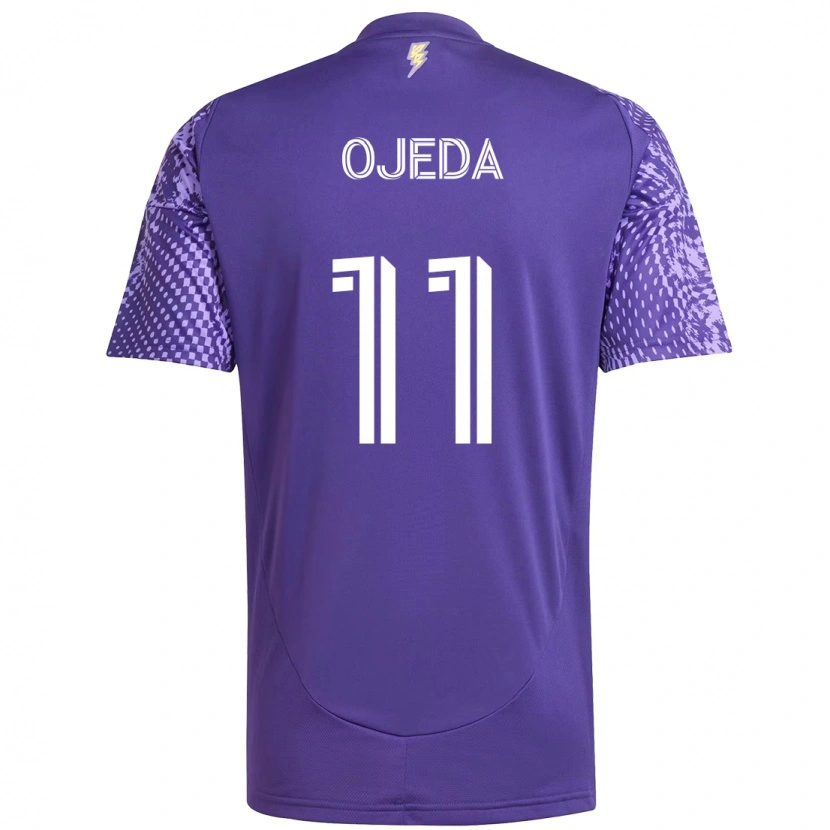 Danxen Bambino Maglia Martín Ojeda #11 Viola Bianco Kit Gara Home 2025/26 Maglietta