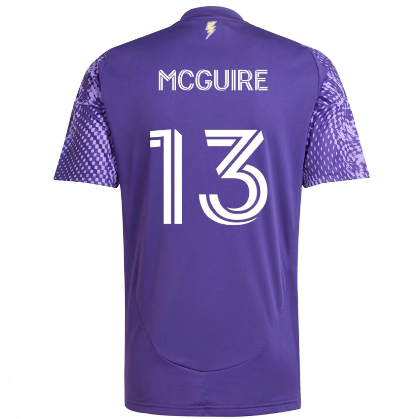 Danxen Bambino Maglia Duncan Mcguire #13 Viola Bianco Kit Gara Home 2025/26 Maglietta