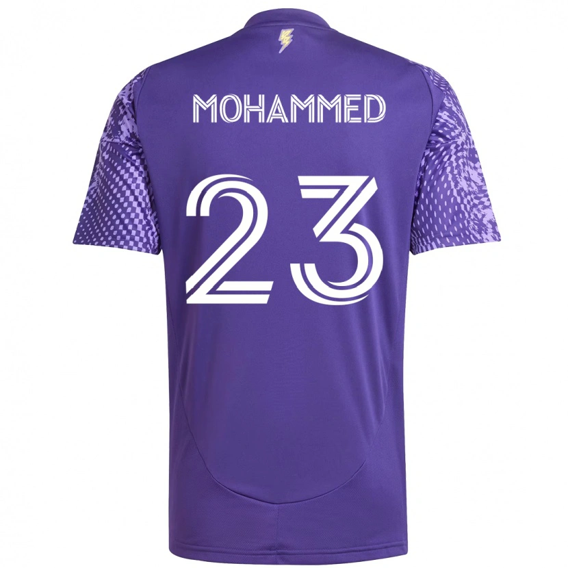 Danxen Bambino Maglia Shak Mohammed #23 Viola Bianco Kit Gara Home 2025/26 Maglietta