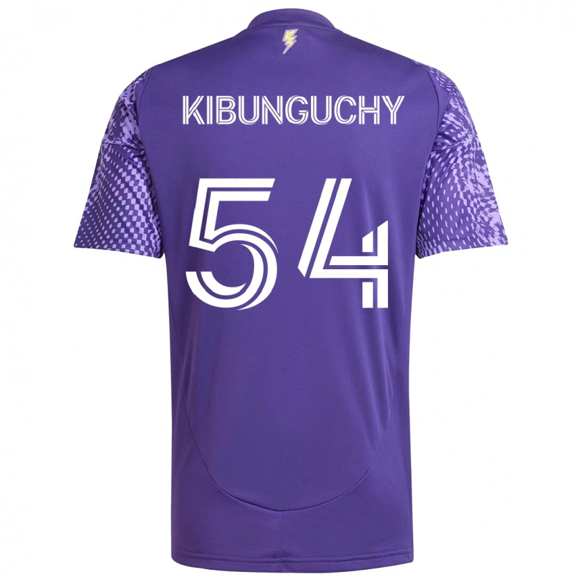 Danxen Bambino Maglia Nabi Kibunguchy #54 Viola Bianco Kit Gara Home 2025/26 Maglietta