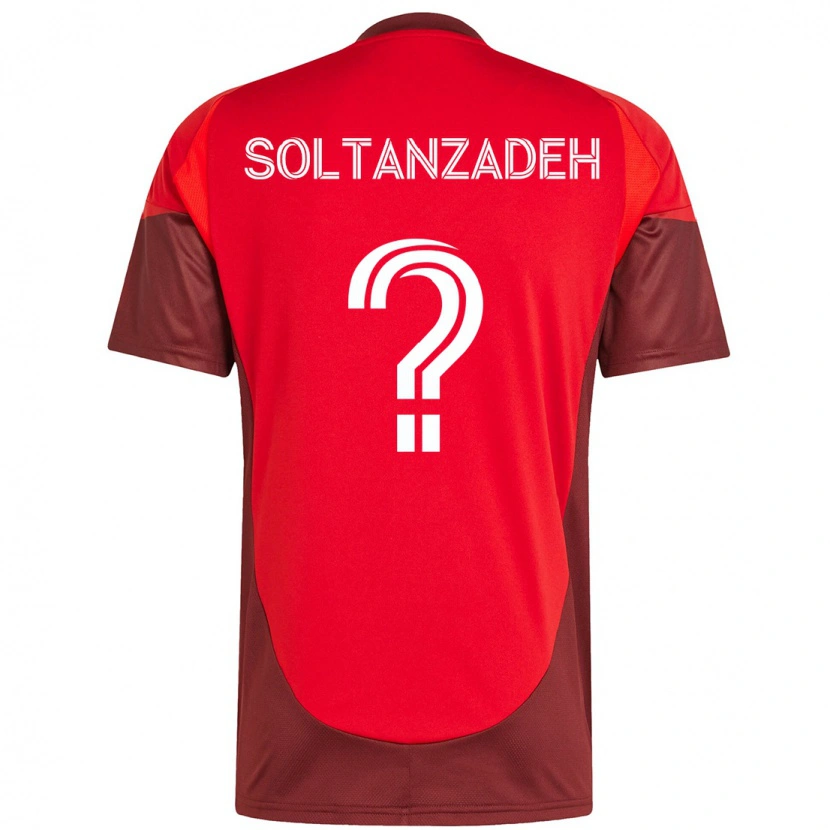 Danxen Bambino Maglia Shayan Soltanzadeh #0 Rosso Bianco Kit Gara Home 2025/26 Maglietta