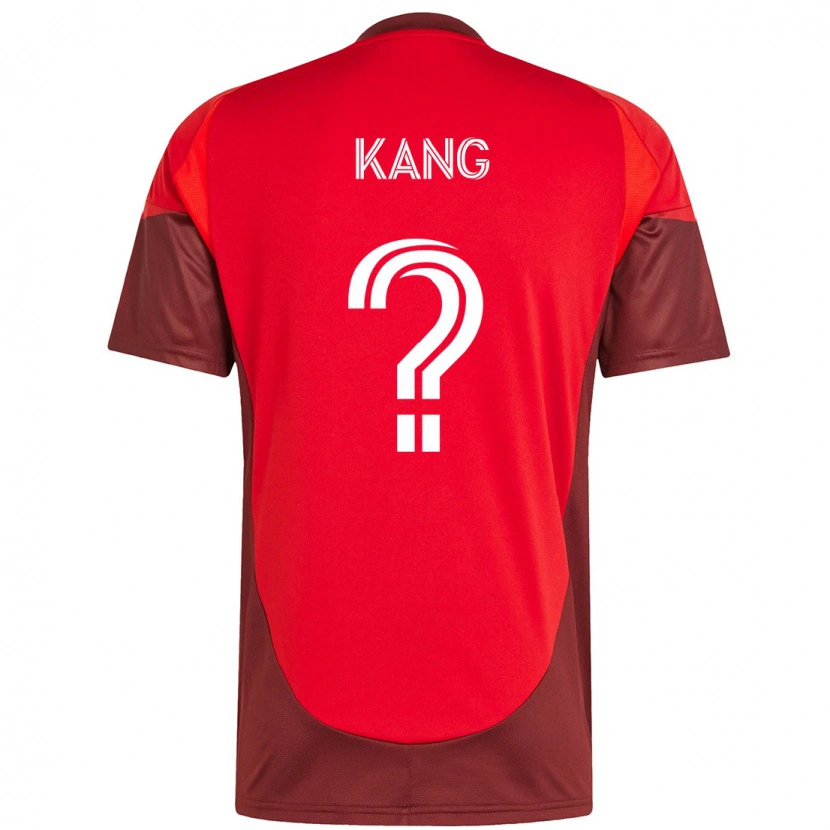 Danxen Bambino Maglia Ethan Kang #0 Rosso Bianco Kit Gara Home 2025/26 Maglietta