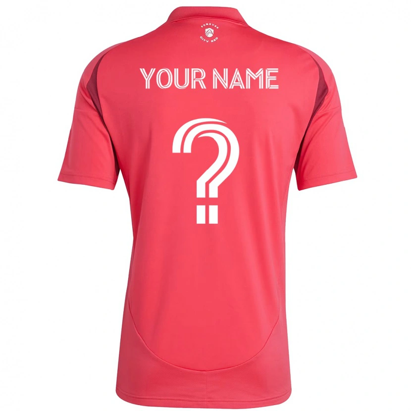Danxen Bambino Maglia Il Tuo Nome #0 Magenta Bianco Kit Gara Home 2025/26 Maglietta