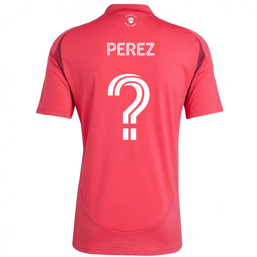 Danxen Bambino Maglia Miguel Perez #0 Magenta Bianco Kit Gara Home 2025/26 Maglietta