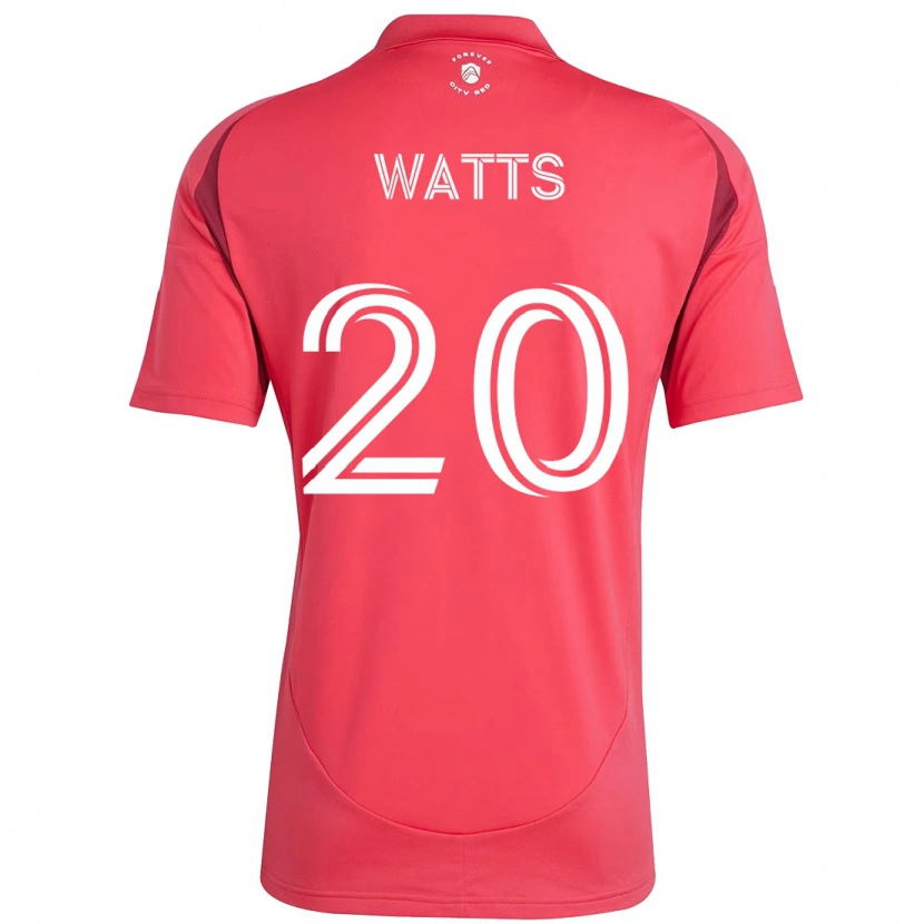 Danxen Bambino Maglia Akil Watts #20 Magenta Bianco Kit Gara Home 2025/26 Maglietta