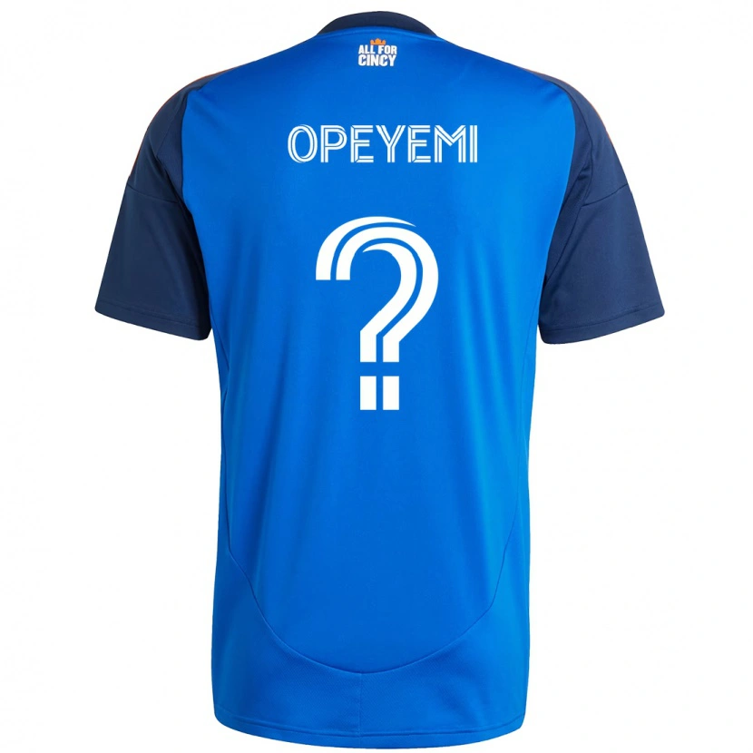 Danxen Bambino Maglia Monsuru Opeyemi #0 Blu Scuro Arancione Kit Gara Home 2025/26 Maglietta
