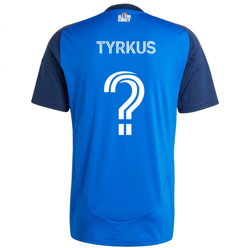 Danxen Bambino Maglia Illia Tyrkus #0 Blu Scuro Arancione Kit Gara Home 2025/26 Maglietta