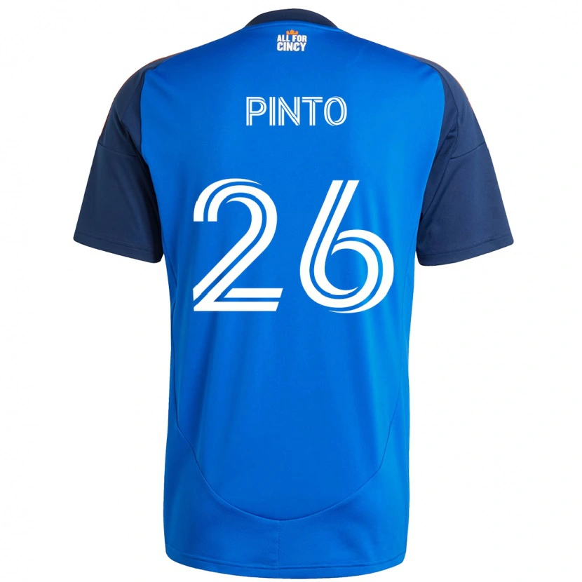 Danxen Bambino Maglia Malik Pinto #26 Blu Scuro Arancione Kit Gara Home 2025/26 Maglietta