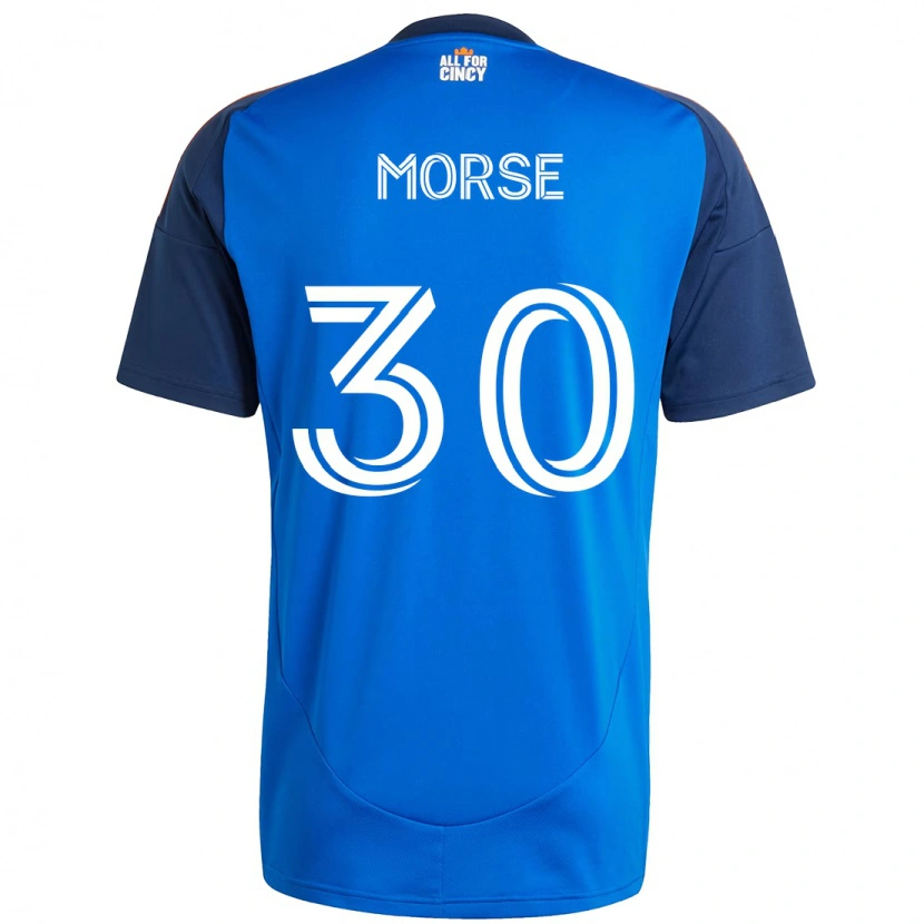 Danxen Bambino Maglia Hunter Morse #30 Blu Scuro Arancione Kit Gara Home 2025/26 Maglietta