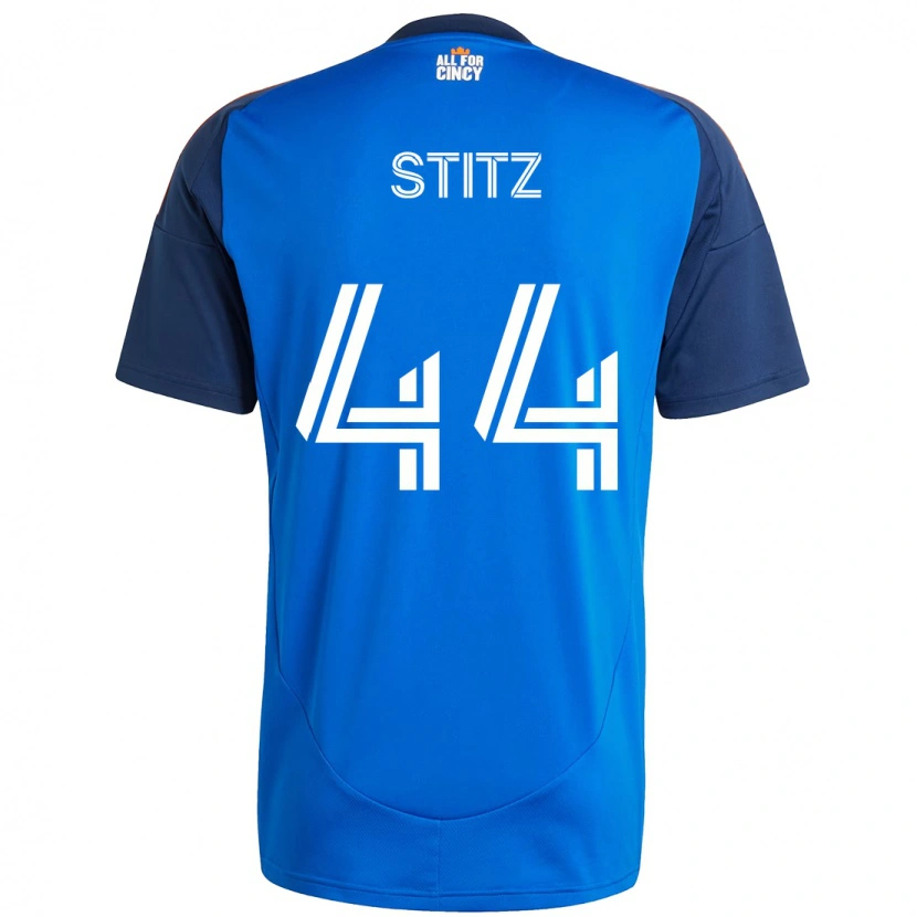 Danxen Bambino Maglia Ben Stitz #44 Blu Scuro Arancione Kit Gara Home 2025/26 Maglietta