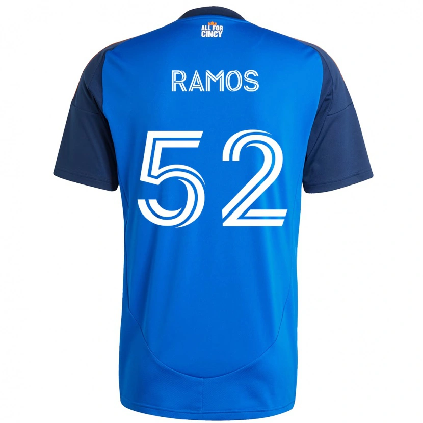 Danxen Bambino Maglia Yair Ramos #52 Blu Scuro Arancione Kit Gara Home 2025/26 Maglietta