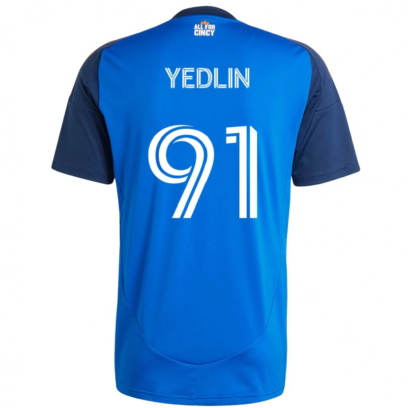 Danxen Bambino Maglia Deandre Yedlin #91 Blu Scuro Arancione Kit Gara Home 2025/26 Maglietta