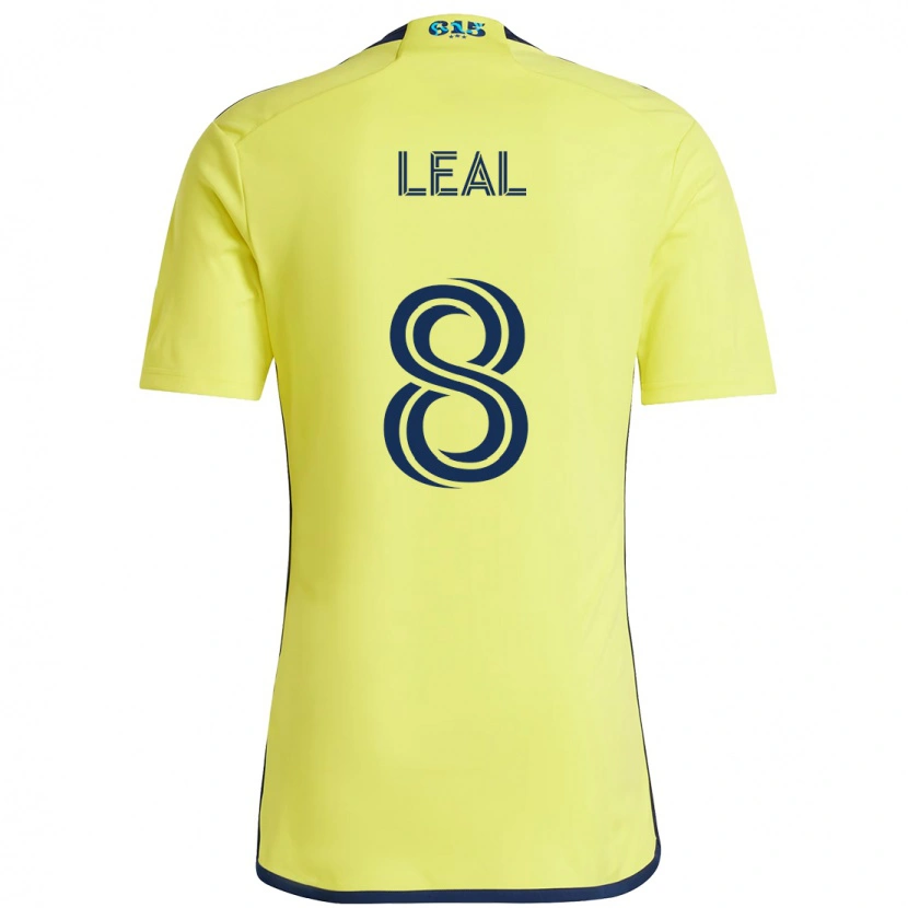 Danxen Bambino Maglia Randall Leal #8 Giallo Blu Navy Kit Gara Home 2025/26 Maglietta