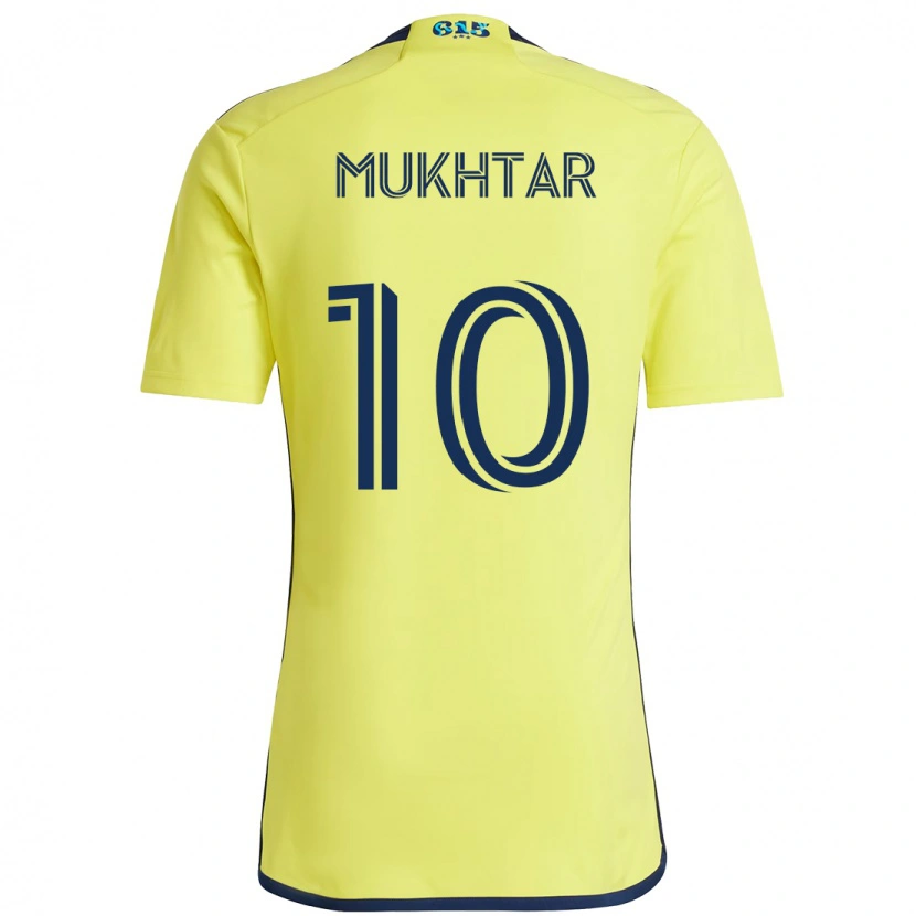 Danxen Bambino Maglia Hany Mukhtar #10 Giallo Blu Navy Kit Gara Home 2025/26 Maglietta
