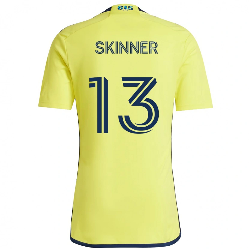 Danxen Bambino Maglia Joey Skinner #13 Giallo Blu Navy Kit Gara Home 2025/26 Maglietta