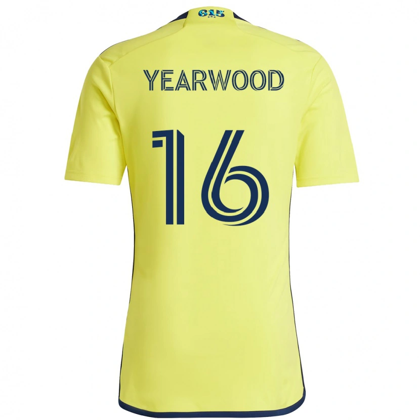 Danxen Bambino Maglia Dru Yearwood #16 Giallo Blu Navy Kit Gara Home 2025/26 Maglietta