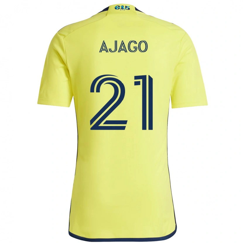 Danxen Bambino Maglia Forster Ajago #21 Giallo Blu Navy Kit Gara Home 2025/26 Maglietta