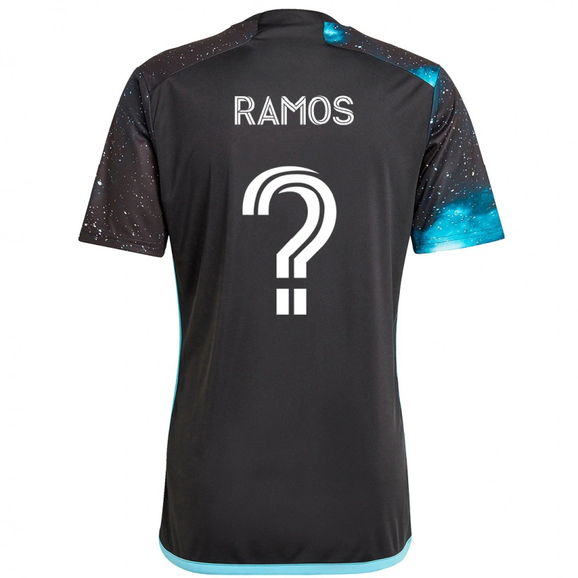 Danxen Bambino Maglia Jason Ramos #0 Nero Blu Kit Gara Home 2025/26 Maglietta