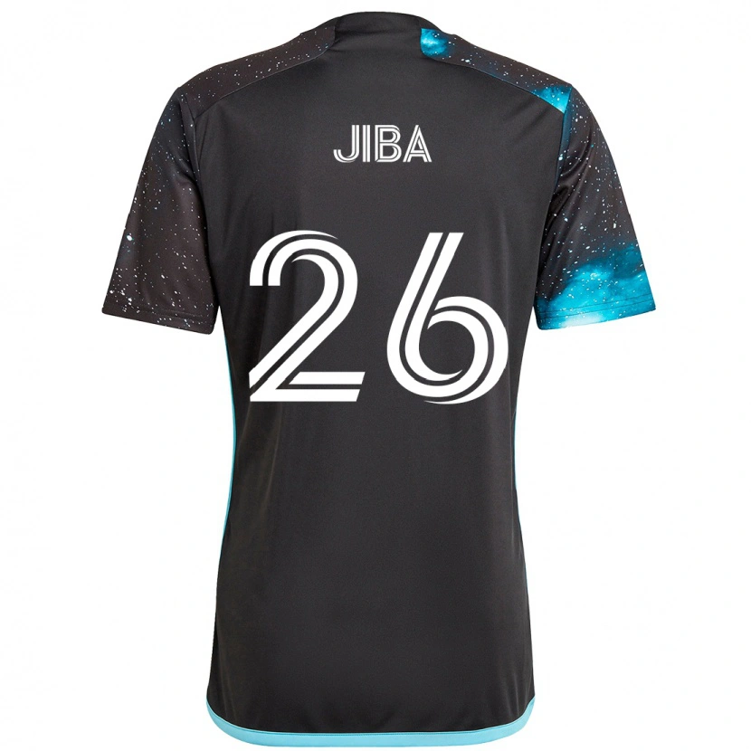 Danxen Bambino Maglia Ryen Jiba #26 Nero Blu Kit Gara Home 2025/26 Maglietta