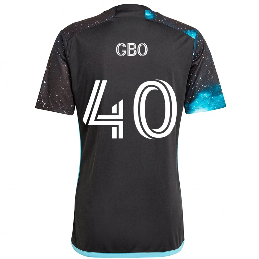 Danxen Bambino Maglia Cedrik Gbo #40 Nero Blu Kit Gara Home 2025/26 Maglietta