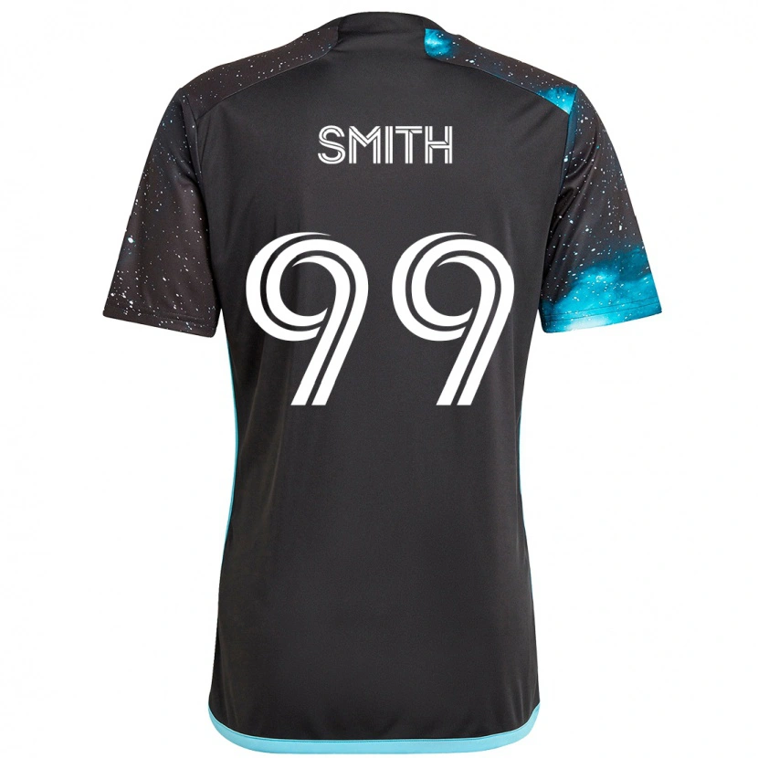 Danxen Bambino Maglia Jordan Adebayo-Smith #99 Nero Blu Kit Gara Home 2025/26 Maglietta