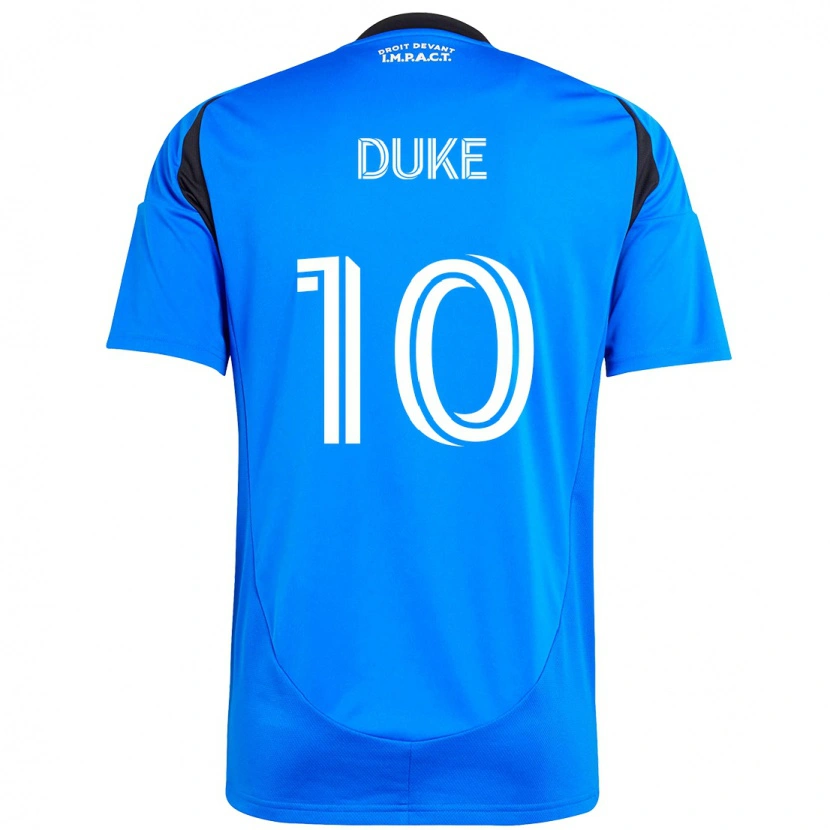 Danxen Bambino Maglia Bryce Duke #10 Blu Scuro Nero Kit Gara Home 2025/26 Maglietta
