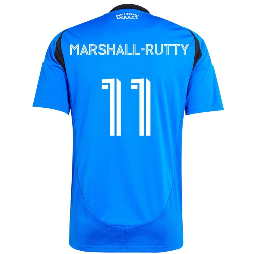 Danxen Bambino Maglia Jahkeele Marshall-Rutty #11 Blu Scuro Nero Kit Gara Home 2025/26 Maglietta