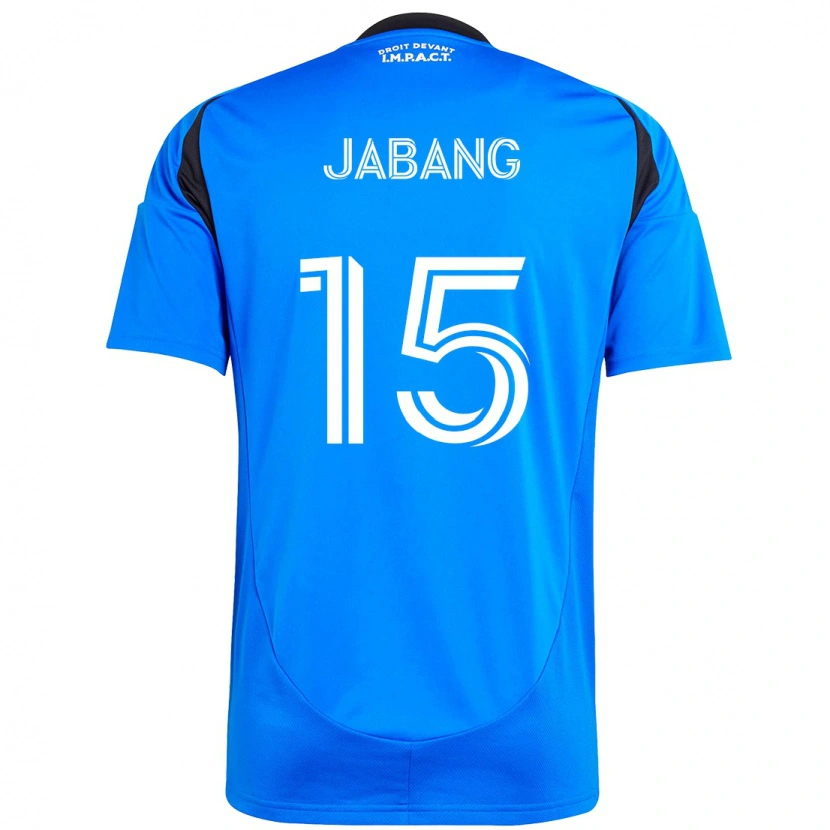 Danxen Bambino Maglia Ousman Jabang #15 Blu Scuro Nero Kit Gara Home 2025/26 Maglietta