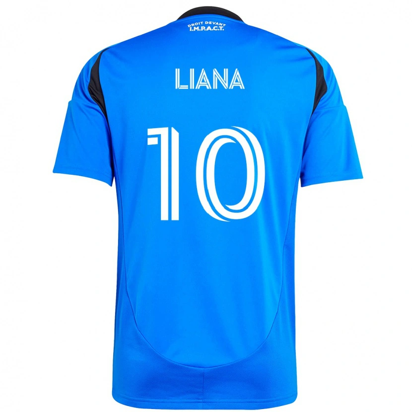 Danxen Bambino Maglia Tarasco Liana #10 Blu Scuro Nero Kit Gara Home 2025/26 Maglietta