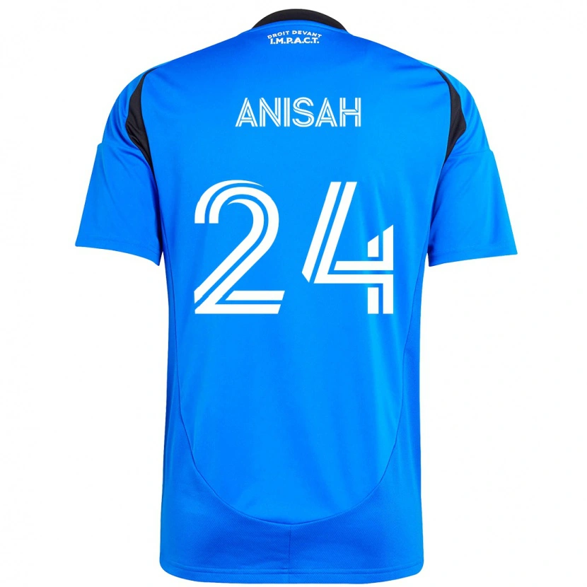 Danxen Bambino Maglia Yusuf Anisah #24 Blu Scuro Nero Kit Gara Home 2025/26 Maglietta