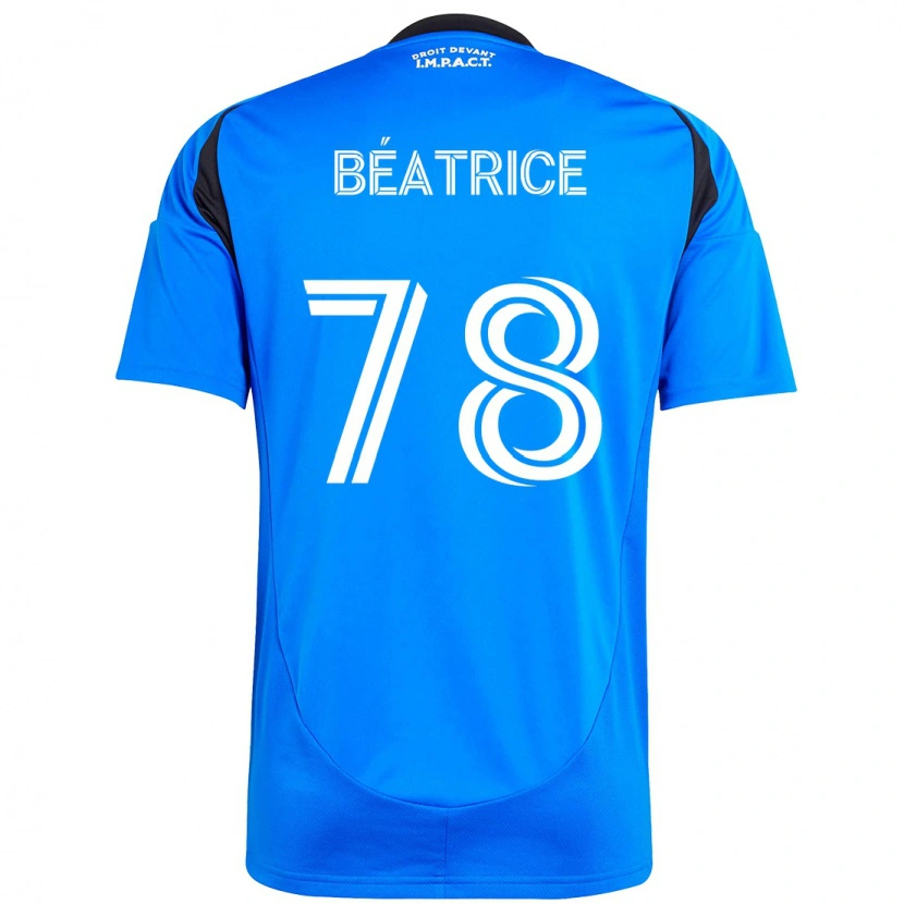 Danxen Bambino Maglia Forcier Béatrice #78 Blu Scuro Nero Kit Gara Home 2025/26 Maglietta