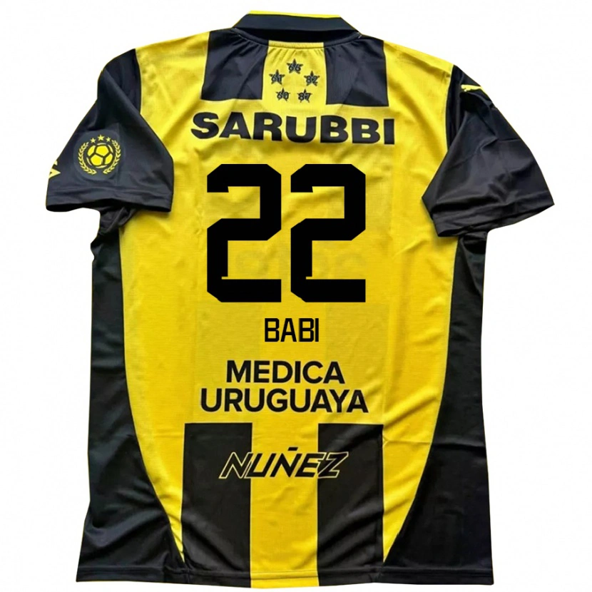 Danxen Bambino Maglia Matheus Babi #22 Giallo Nero Kit Gara Home 2025/26 Maglietta