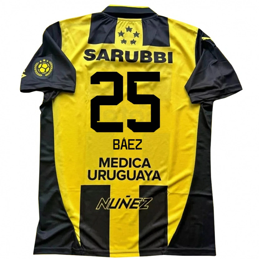 Danxen Bambino Maglia Jaime Báez #25 Giallo Nero Kit Gara Home 2025/26 Maglietta