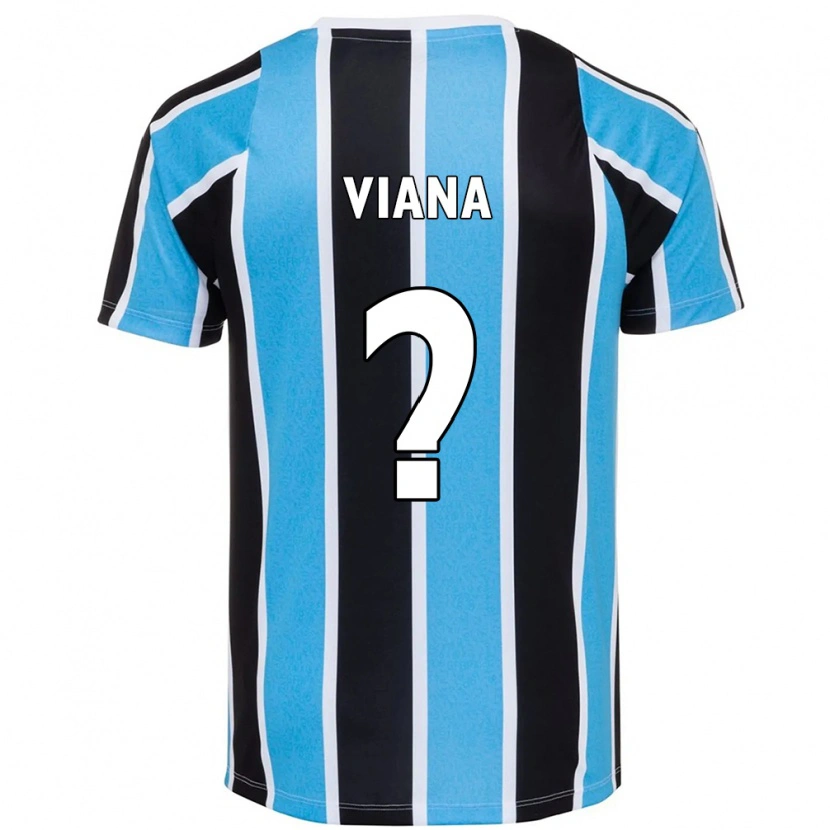 Danxen Bambino Maglia Arthur Viana #0 Blu Nero Bianco Kit Gara Home 2025/26 Maglietta