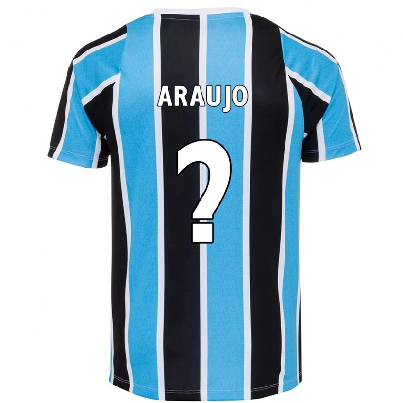 Danxen Bambino Maglia Caio Araujo #0 Blu Nero Bianco Kit Gara Home 2025/26 Maglietta
