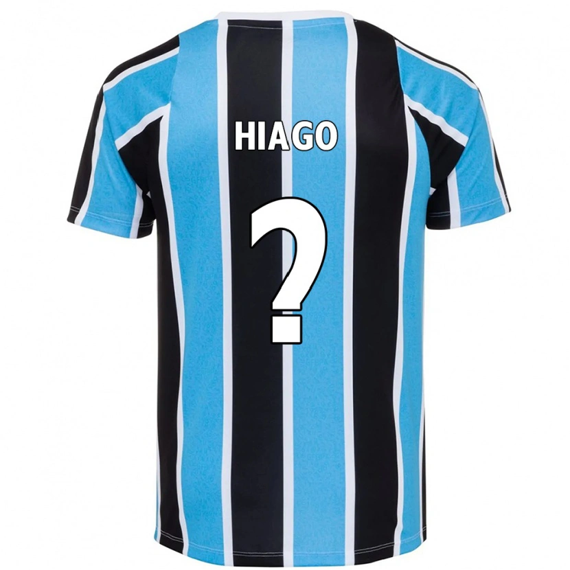 Danxen Bambino Maglia Hiago #0 Blu Nero Bianco Kit Gara Home 2025/26 Maglietta