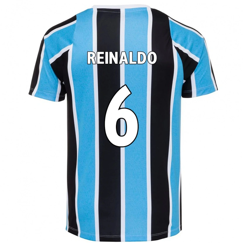 Danxen Bambino Maglia Reinaldo #6 Blu Nero Bianco Kit Gara Home 2025/26 Maglietta