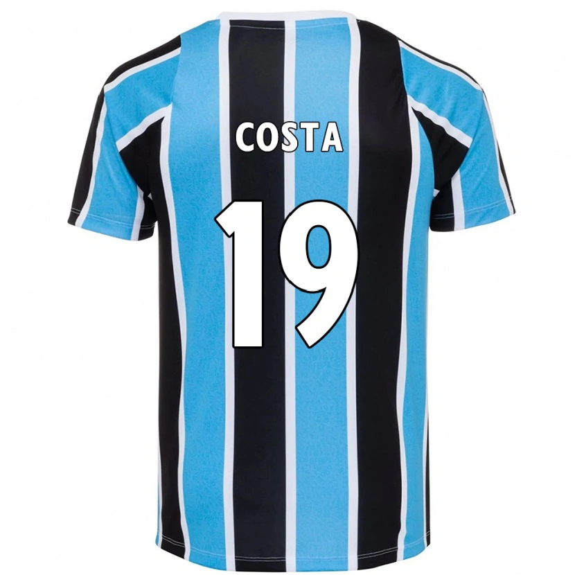 Danxen Bambino Maglia Diego Costa #19 Blu Nero Bianco Kit Gara Home 2025/26 Maglietta