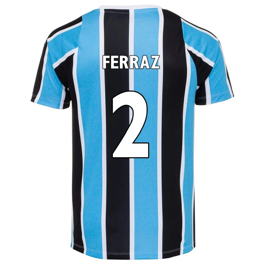 Danxen Bambino Maglia Victor Ferraz #2 Blu Nero Bianco Kit Gara Home 2025/26 Maglietta