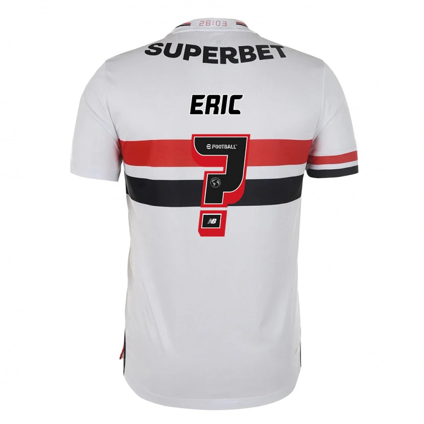 Danxen Bambino Maglia Eric #0 Rosso Nero Bianco Kit Gara Home 2025/26 Maglietta