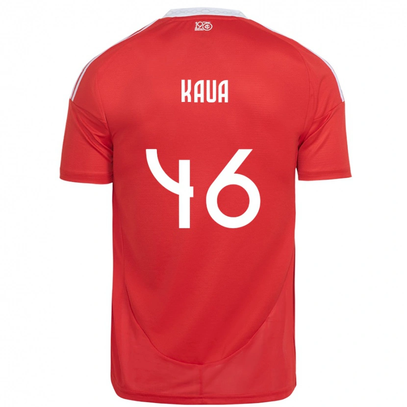 Danxen Bambino Maglia Pedro Kauã #46 Rosso Bianco Kit Gara Home 2025/26 Maglietta