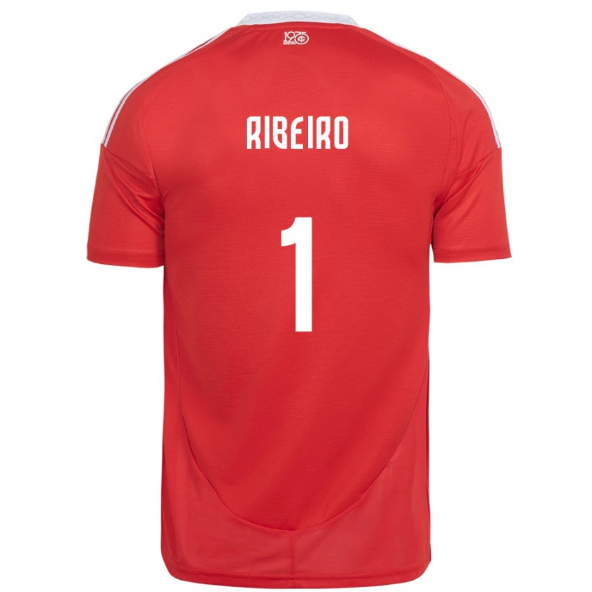 Danxen Bambino Maglia Mari Ribeiro #1 Rosso Bianco Kit Gara Home 2025/26 Maglietta