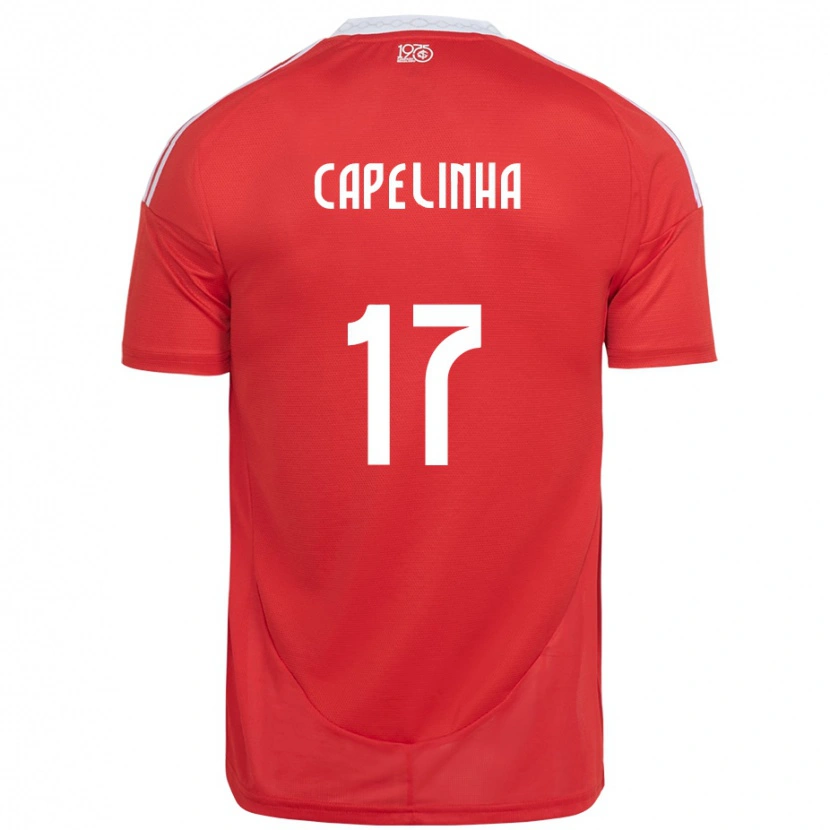 Danxen Bambino Maglia Capelinha #17 Rosso Bianco Kit Gara Home 2025/26 Maglietta