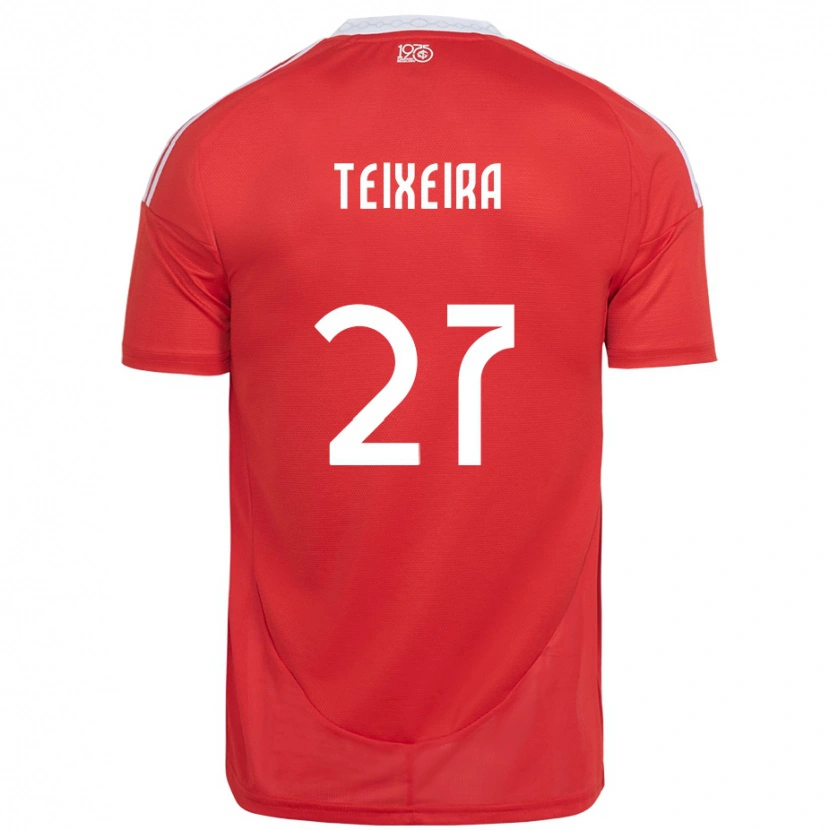 Danxen Bambino Maglia Danny Teixeira #27 Rosso Bianco Kit Gara Home 2025/26 Maglietta