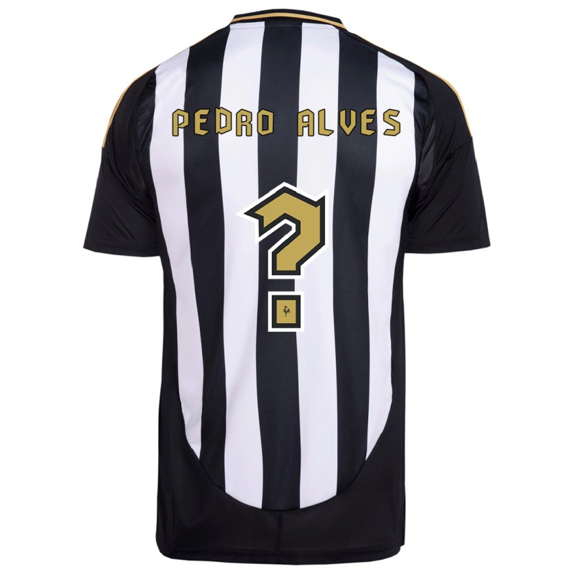 Danxen Bambino Maglia Pedro Alves #0 Bianco Nero Kit Gara Home 2025/26 Maglietta